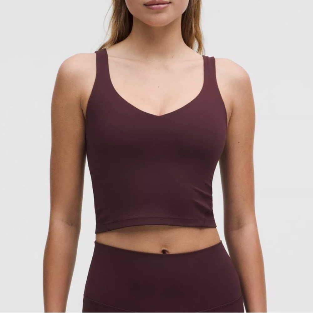 Lululemon Athletica Dark Red Crop Top